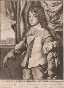 Charles II, King of Great Britain, France, and Ireland by Wenceslaus Hollar