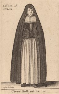 Cives Hollandica, 1643 by Wenceslaus Hollar
