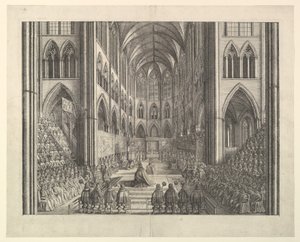 Coronation Procession of Charles II by Wenceslaus Hollar