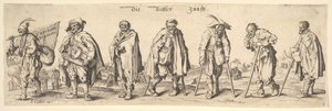 The Seven Beggars by Wenceslaus Hollar
