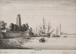 Dordrecht by Wenceslaus Hollar