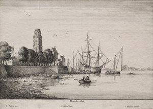 Dordrecht by Wenceslaus Hollar