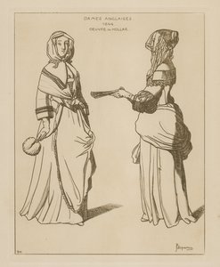 English Women, 1644 by Wenceslaus Hollar