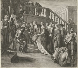 Esther Before Ahasuerus by Wenceslaus Hollar
