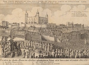 Execution of Thomas Wentworth, 1641 by Wenceslaus Hollar