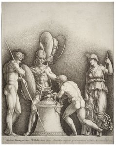 Four classical figures, after Mantegna