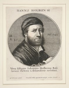 Hans Holbein the Younger (1497/8-1543) by Wenceslaus Hollar