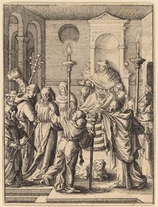 Jesus before Annas by Wenceslaus Hollar