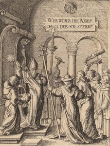 Jesus before Caiaphas by Wenceslaus Hollar
