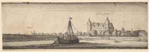 Kelsterbach Castle near Höchst am Main, 1642-44 by Wenceslaus Hollar