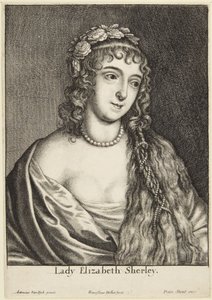 Lady Elizabeth Sherley by Wenceslaus Hollar