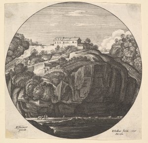 Landscape with a House on Cliffs