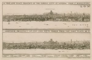 London, before and after the Great Fire