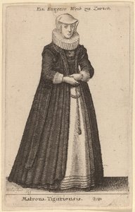 Matrona Tiguriensis by Wenceslaus Hollar