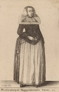 Mercantoris Hanauiensis Vxor by Wenceslaus Hollar