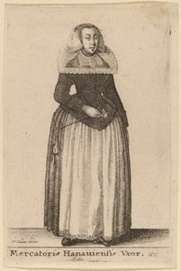 Mercantoris Hanauiensis Vxor by Wenceslaus Hollar