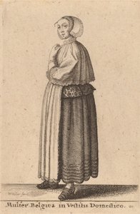 Belgian Woman in Domestic Dress
