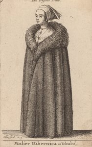 Mulier Hibernica vel Irlandica by Wenceslaus Hollar