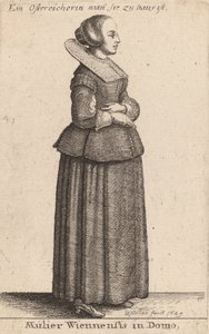 Mulier Wiennensis in Domo by Wenceslaus Hollar