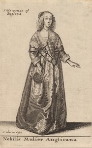 Nobilis Mulier Anglicana by Wenceslaus Hollar