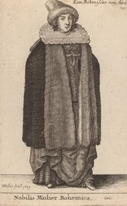 Nobilis Mulier Bohemica by Wenceslaus Hollar