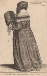 Noblewoman from Brabant, 1649 by Wenceslaus Hollar