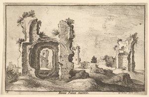 Palatine Palace, Rome by Wenceslaus Hollar