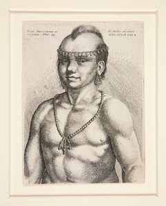 Portrait of a Native American, likely the warrior called Jaques of the Musee-Delaware Nation