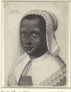 Portrait of a young black woman