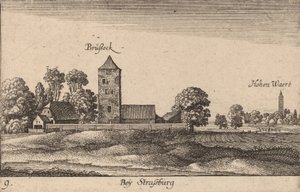 Strasbourg by Wenceslaus Hollar