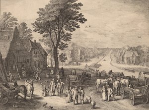 The Canal by Wenceslaus Hollar