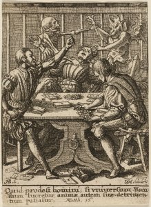 The Gamesters and Death, from The Dance of Death by Wenceslaus Hollar