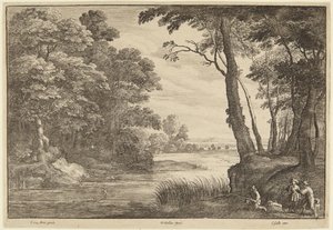 The Heron Hunt by Wenceslaus Hollar