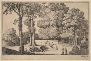 The Mineral Spring by Wenceslaus Hollar