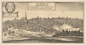 The Prospect of Bermingham, from Ravenshurst near London-road on the South-east part by Wenceslaus Hollar