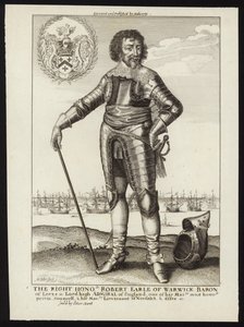 The Right Honourable Robert Earl of Warwick by Wenceslaus Hollar