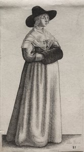 The Several Habits of English Women, from the Nobility to the Country Women by Wenceslaus Hollar