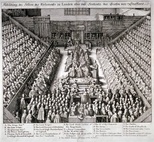 The Trial of Thomas Wentworth, Earl of Strafford, Westminster Hall, London