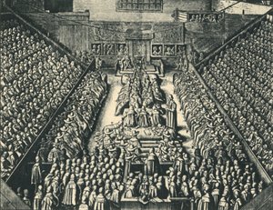The Trial of the Earl of Strafford in Westminster Hall, 1641, 1947