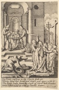 The Washing of Hands by Wenceslaus Hollar