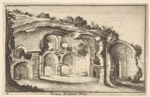Thermaru Diocletiani Ruinae (Baths of Diocletian) by Wenceslaus Hollar