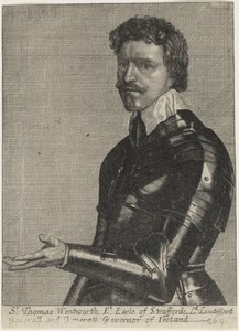 Thomas Wentworth, First Earl of Strafford by Wenceslaus Hollar