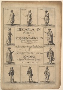 Title page: Decapla in Psalmos by Wenceslaus Hollar