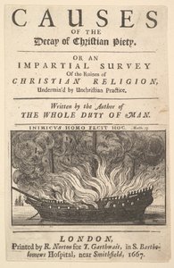 Title Page: The Causes of the Decay of Christian Piety by Wenceslaus Hollar
