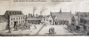 View of Arundel House, Strand, London, engraved by Adam Bierling, 1646