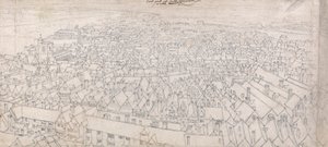 View of the East Part of Southwark, Looking Towards Greenwich by Wenceslaus Hollar