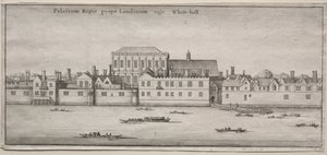 Views of London: Whitehall from the River by Wenceslaus Hollar