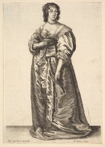 Whole-Length Lady, after Anthony van Dyck, 1625-77