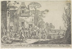 Winter by Wenceslaus Hollar