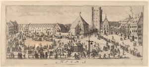 Winter: The Parade Ground by Wenceslaus Hollar